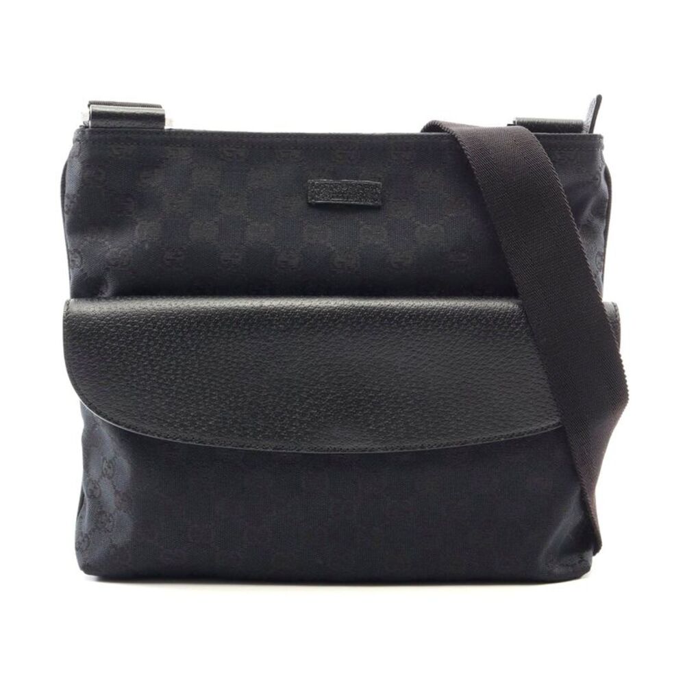 Gucci GG Canvas Leather Shoulder Bag